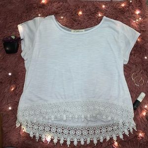 White lace top